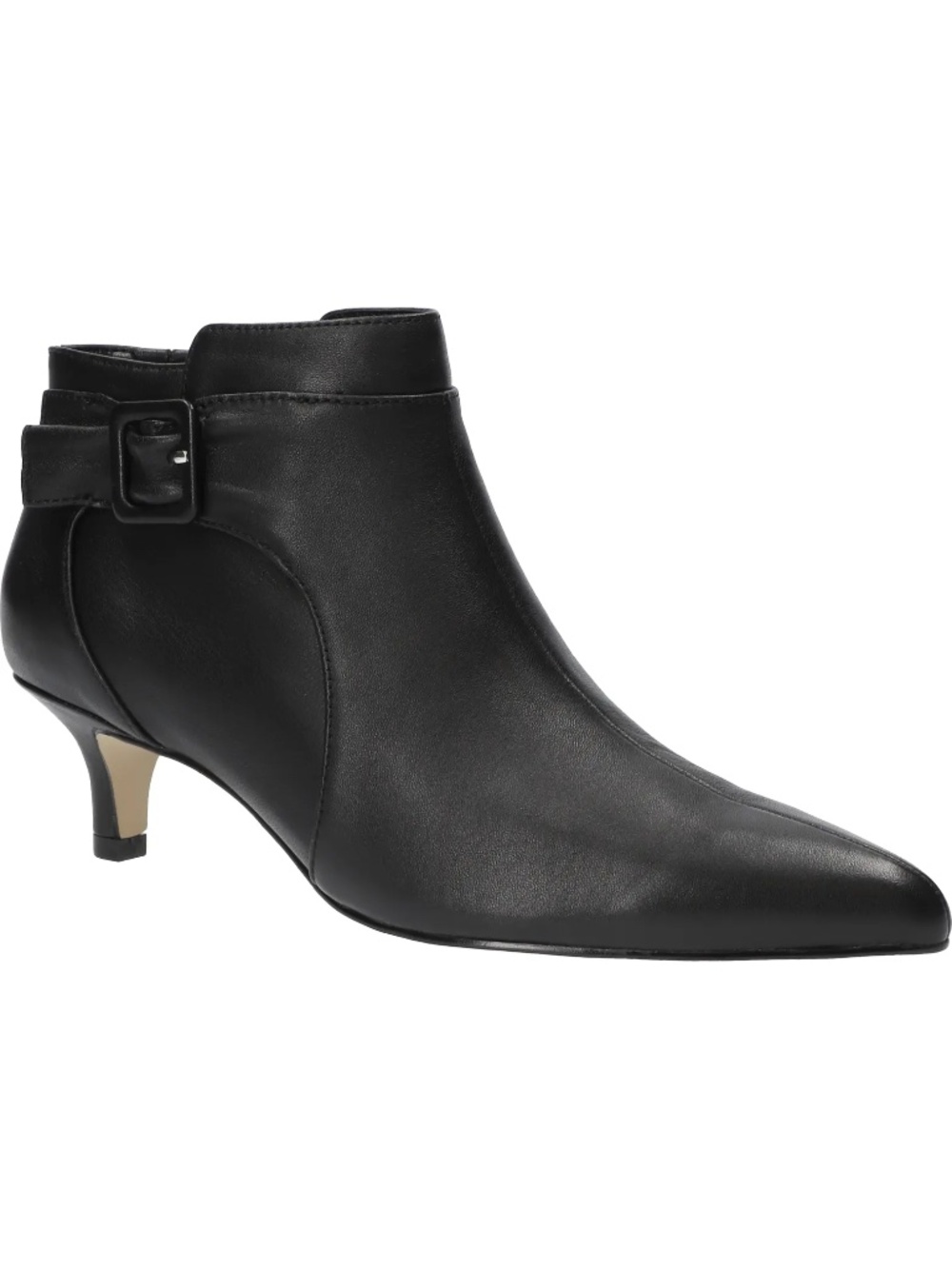 Bella Vita Bindi Pointed Toe Zippered Booties Black US 7